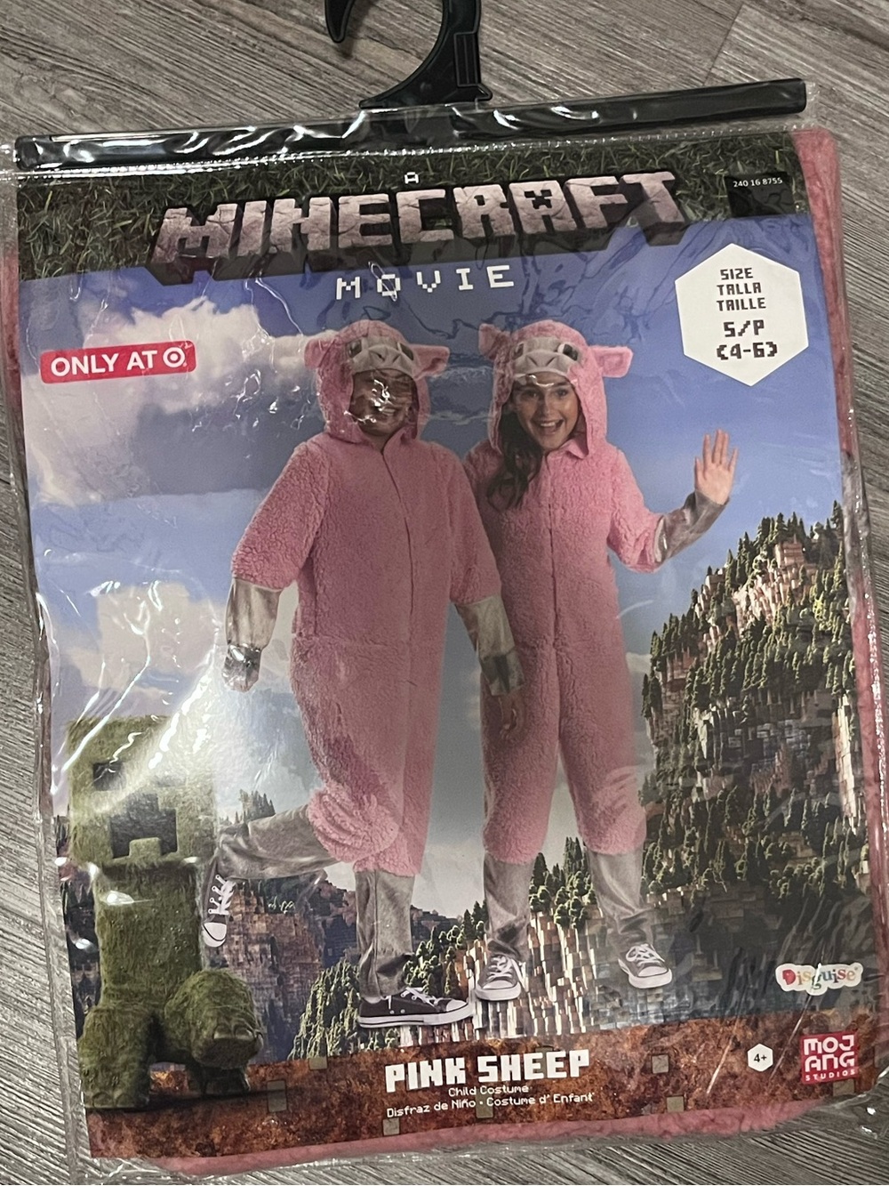 Minecraft Movie Pink Sheep Kids Costume - Pink 4-6